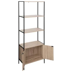 Estante ALIAJ com prateleiras e porta 176x68cm