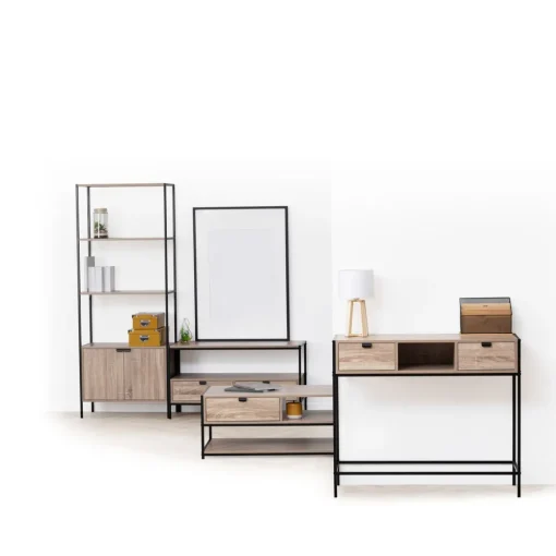 Estante ALIAJ com prateleiras e porta 176x68cm