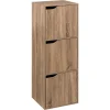 Estante castanha MIX modul com 3 portas
