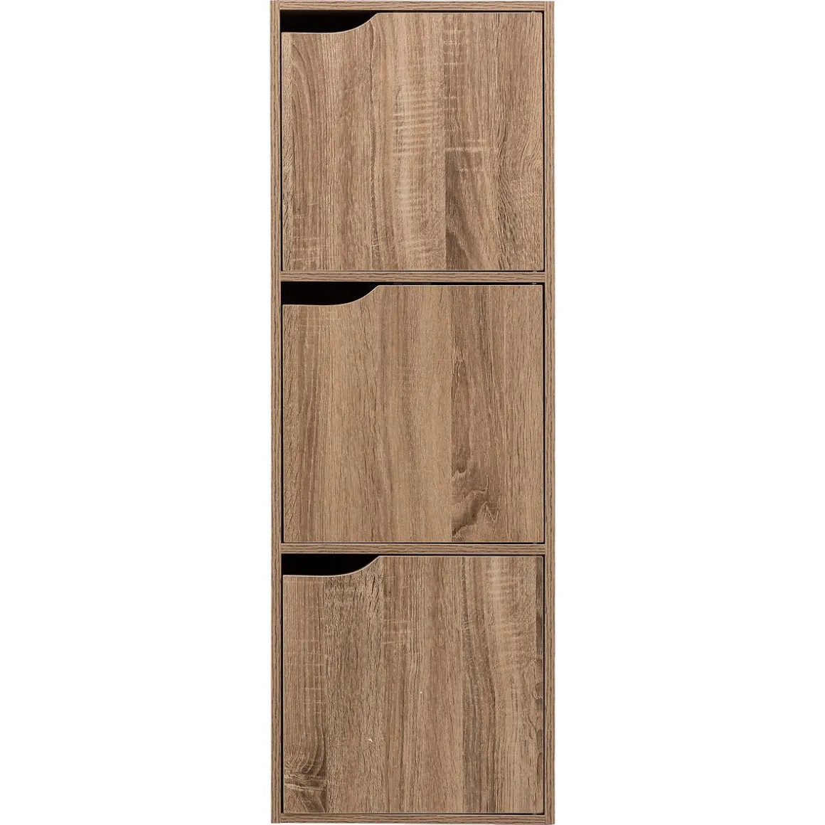 Estante castanha MIX modul com 3 portas