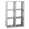 Estante cinza para 6 caixas MIXMODUL