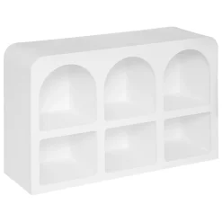 Estante com 6 nichos SOLEYA branca 110cm