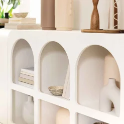 Estante com 6 nichos SOLEYA branca 110cm