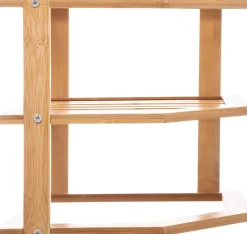 Estante com 2 níveis em bambu