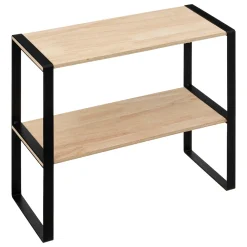 Estante Com 2 Níveis Em Madeira