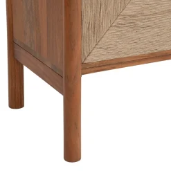 Estante com 2 portas APALA castanha em madeira acácia