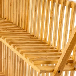 Estante de 2 níveis em bambu