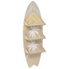 Estante em forma de prancha de surf AUSTRALIE bege 112cm