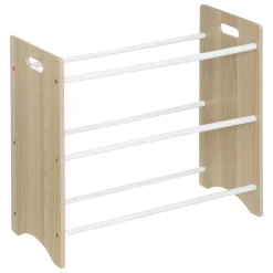 Estante em mdf de 3 níveis com 9 cestos