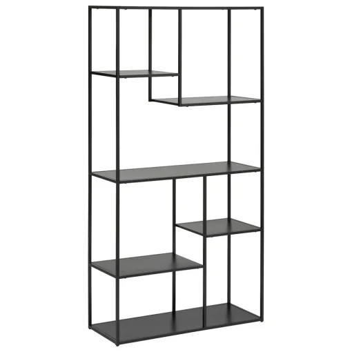 Estante GOTA preta em metal 180cm