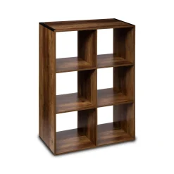 Estante indus castanho escuro para 6 cubos MIXMODUL