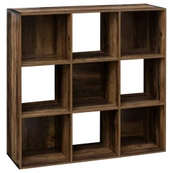 Estante indus castanho escuro para 9 cubos MIXMODUL