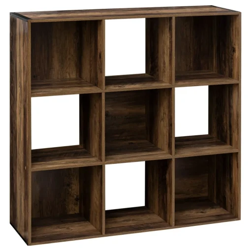 Estante indus castanho escuro para 9 cubos MIXMODUL