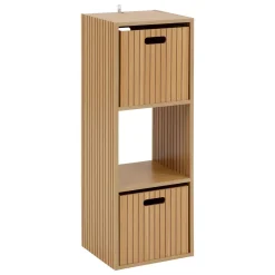 Estante MIX TASSO com 3 divisões castanha em mdf