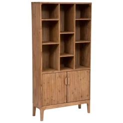 Estante SABOR castanho em mdf com 2 portas 190cm