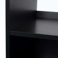 Estante TEDY preta em mdf e metal 170cm