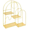 Estante TINA dourado em metal