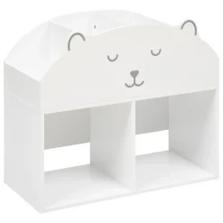 Estante urso branco em mdf