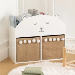 Estante urso branco em mdf