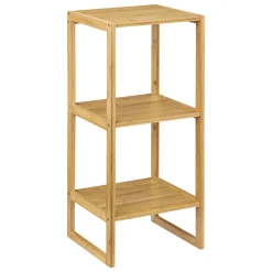 Estante wc com 2 níveis em bambu