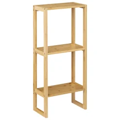 Estante wc com 2 níveis em bambu