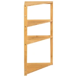 Estante wc com 3 níveis em bambu