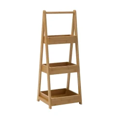 Estante wc com 3 níveis em bambu
