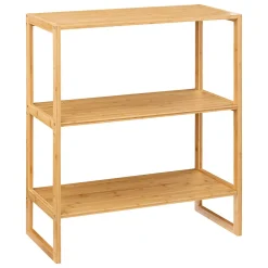 Estante wc com 2 níveis em bambu