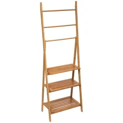 Estante wc de bambu para parede