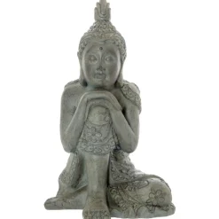 Estatueta buda cinza
