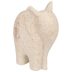 Estatueta de forma de elefante bege 23cm