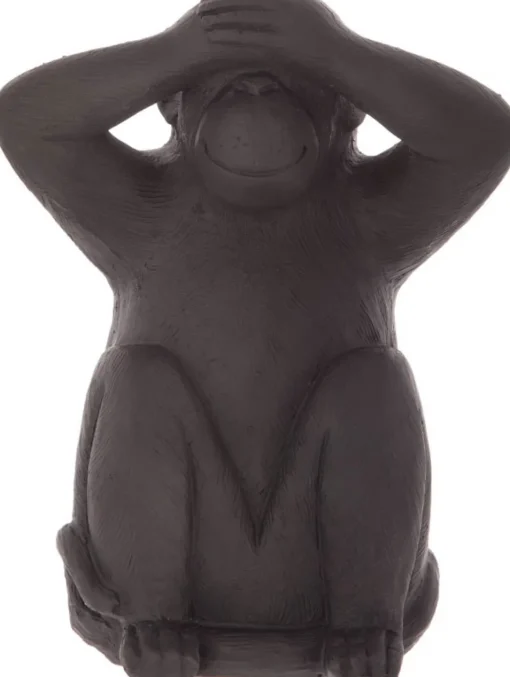 Estatueta macaco sábio cego
