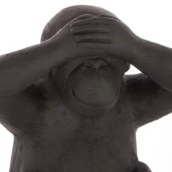 Estatueta macaco sábio cego