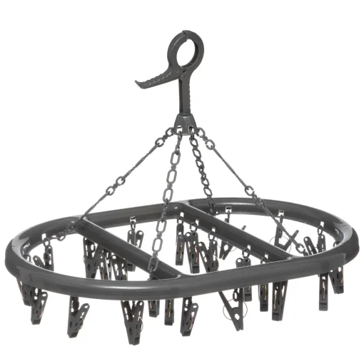 Estendal oval cinza p/suspensão com 24 molas