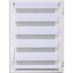 Estore em tecido noite/dia branco 87x180cm