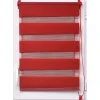 Estore em tecido noite/dia vermelho 87x180cm