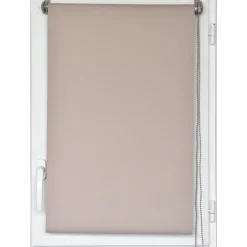 Estore em tecido opaco bege 87x180cm