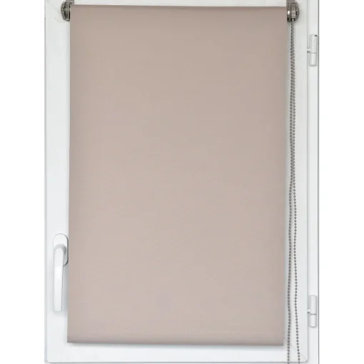 Estore em tecido opaco bege 87x180cm