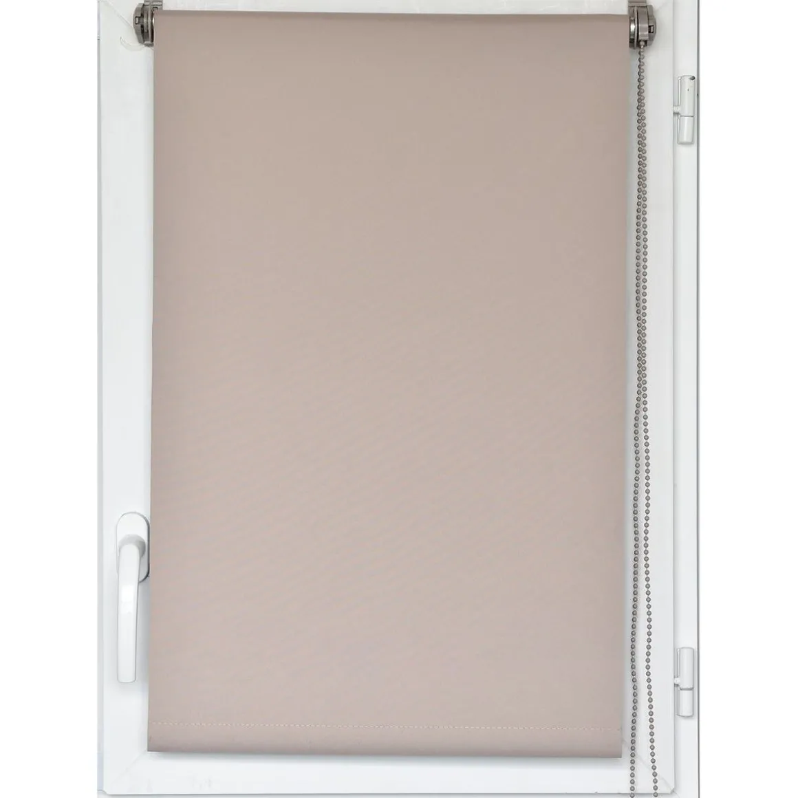 Estore em tecido opaco bege 147x180cm