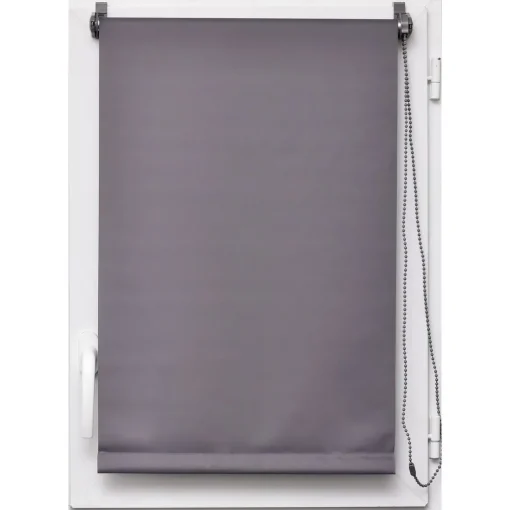 Estore em tecido opaco cinza 87x180cm