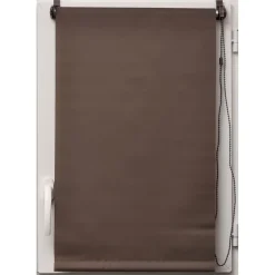 Estore em tecido translúcido taupe 147x250cm