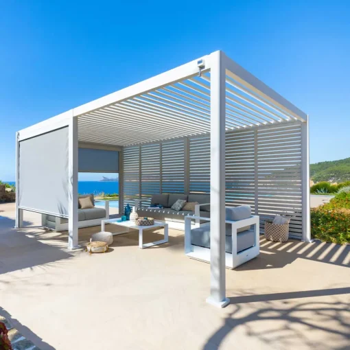 Estore para pérgola ÉVORA branco 3,6x3,6m
