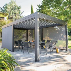 Estore para pérgola ÉVORA cinza graphite 3,6x6m
