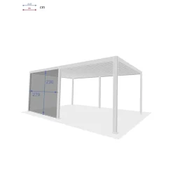 Estore para pérgola ÉVORA cinza graphite 3,6x6m