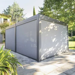 Estore para pérgola ÉVORA cinza graphite 3,6x3,6m