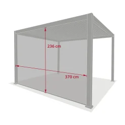 Estore para pérgola ÉVORA cinza escuro 4m