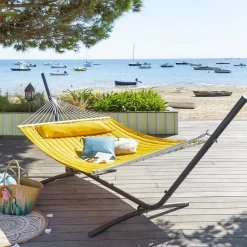 Estrutura para cama de rede panao ajustável em aço