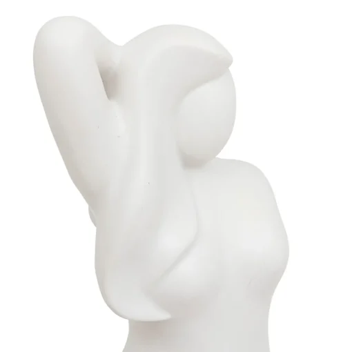 Estátua branca figura de mulher 27cm