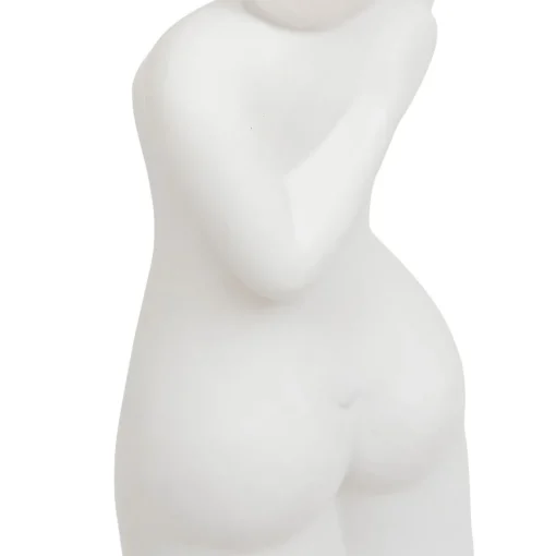 Estátua branca figura de mulher 27cm