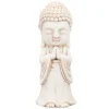 Estátua buda branco 48cm